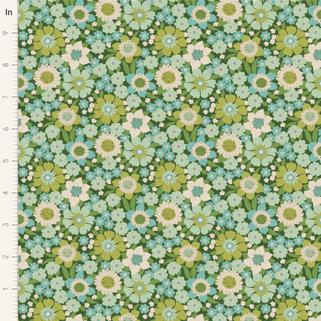 Tilda Patchwork Stoff Baumwolle - Wallflower -  Lauren Green
